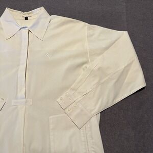 adrienne vittadini mens dress shirts Adrienne Vittadini Slim Fit Button Up Dress Shirt Men's Size XL 17 34/35  Gray
